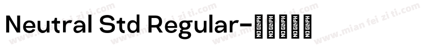 Neutral Std Regular字体转换
